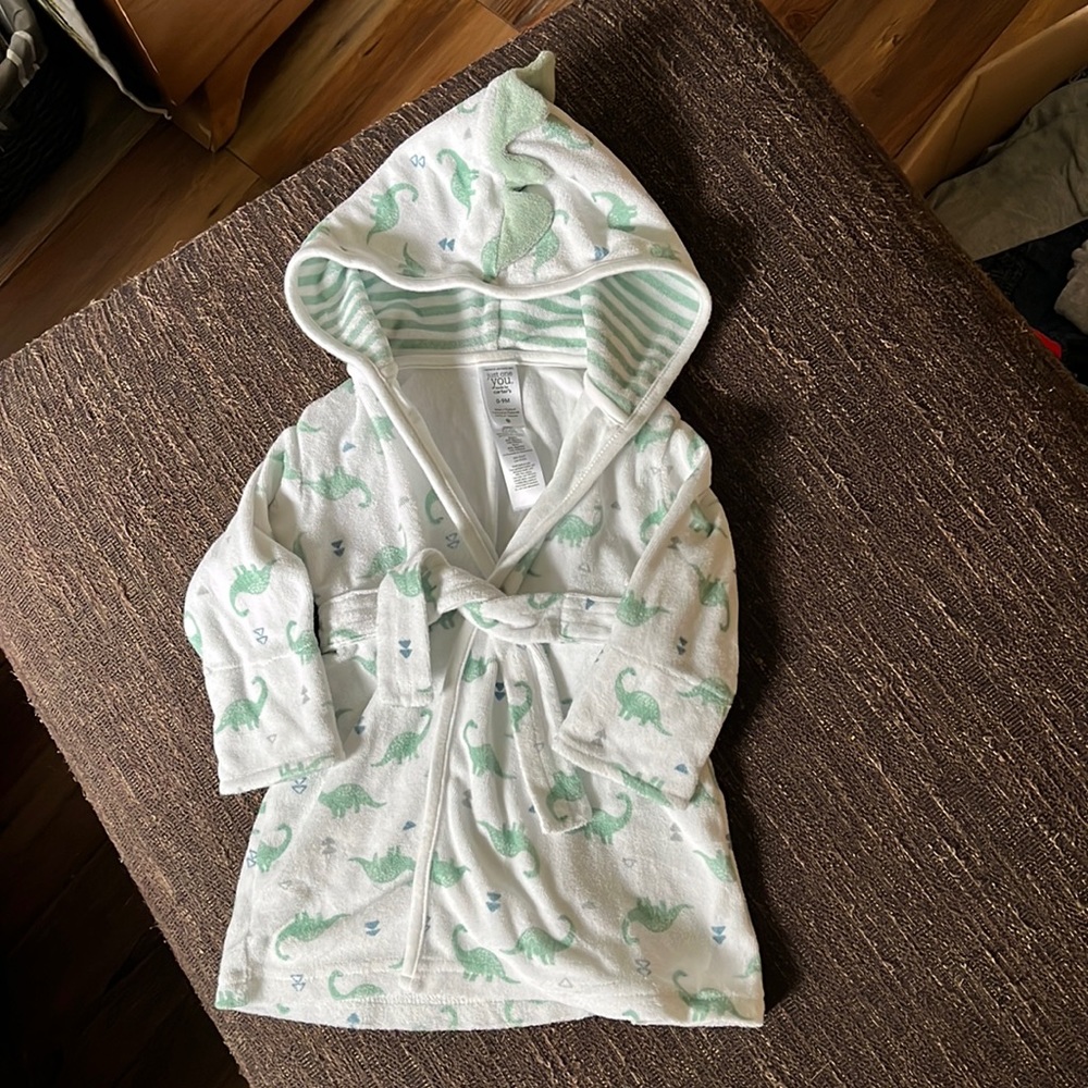 Dinosaur bath robe